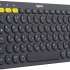 Клавиатура Logitech K380,  беспроводная, заводское нанесение кириллицы, темно-серый [920-007584]